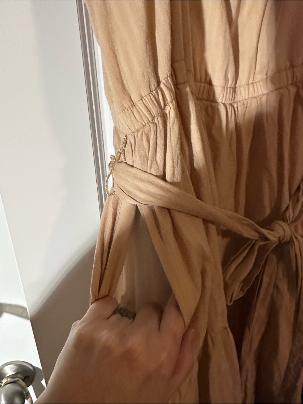 Lane Bryant Beige and Navy Colorblock Maxi Dress - Picture 4 of 9
